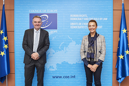 Noel Curran and Marija Pejčinović Burić, Secretary General of the Council of Europe